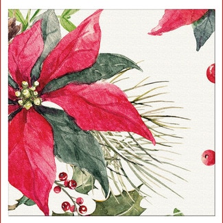 GABBIANO Weihnachtsservietten Stars & Berries 33x33 cm Paket 20 Einheiten