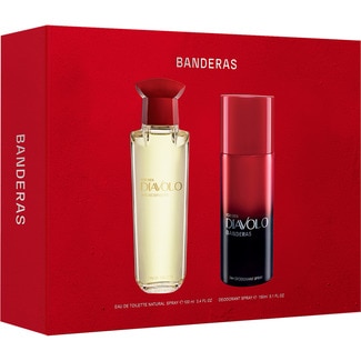 ANTONIO BANDERAS Diavolo estuche eau de toilette masculina natural Spray 100 ml + desodorante spray 150 ml