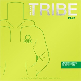 BENETTON We Are Tribe Play estuche eau de toilette masculina natural Spray 90 ml + shower gel 75 ml