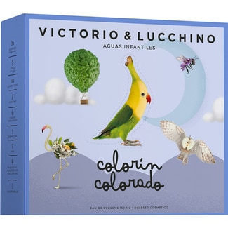 VICTORIO & LUCCHINO Babywasser Corre que te pillo Schuber Eau de Cologne 150 ml + Kosmetik-Necessaire