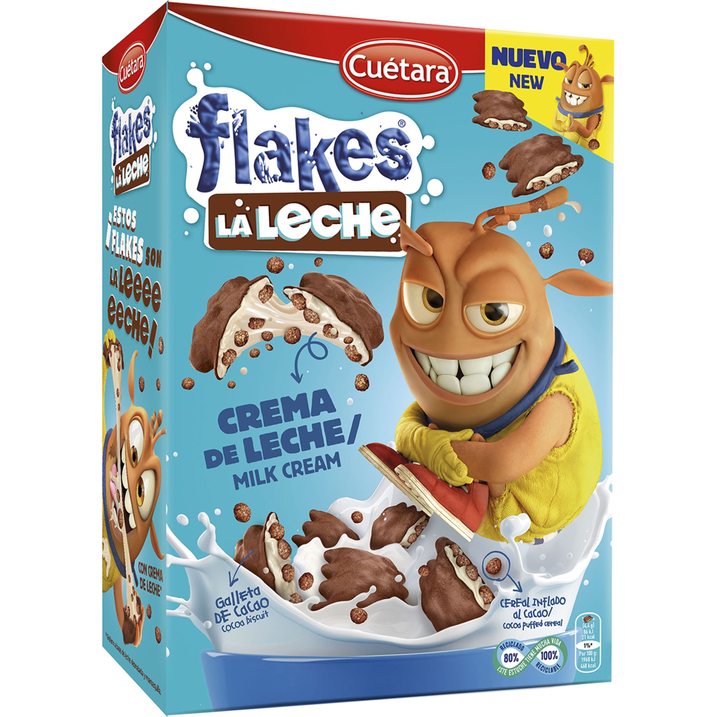 La Leche galletas de cacao rellenas de crema de leche