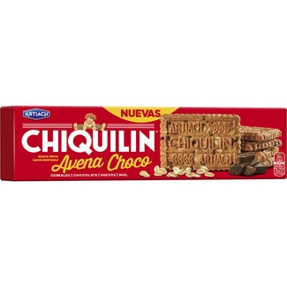 ARTIACH CHIQUILIN galletas avena & chocolate paquete 180 g