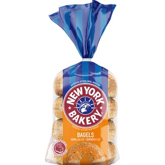 NEW YORK BAKERY Bagels mit Samen 5,5% 4 Stück Tasche 300 g