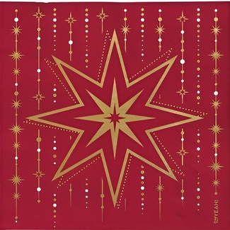 OH YEAH! PARTY servilleta Navidad Estrella roja doble capa 33x33 paquete 30 unidades