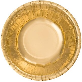 OH YEAH! PARTY bol redondo metalizado Oro 350 cc pack 6 unidades