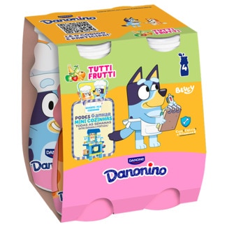 Danonino Iogurte Líquido de Tutti Frutti Pack 4 embalagem 100 g