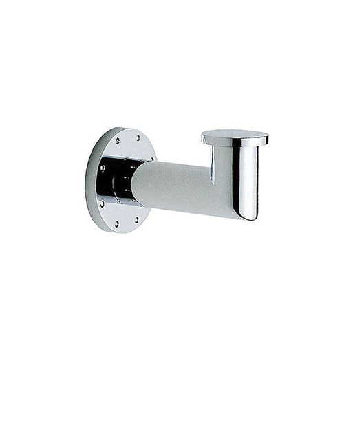 Percha de baño individual con embellecedor redondo decorativo Kubic Cosmic