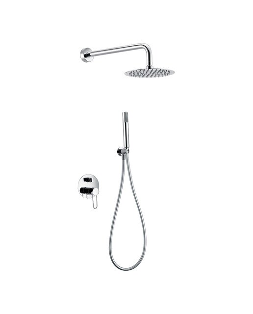 Conjunto de ducha empotrado con monomando Milos Imex