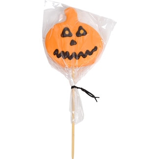 Piruleta de nube y chocolate con forma de calabaza de Halloween unidad 30 g - Miguelañez