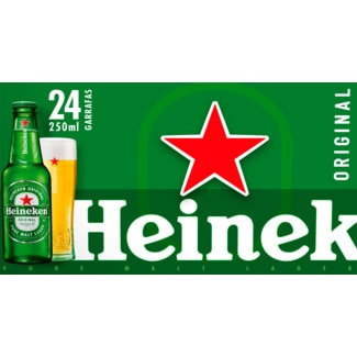 Heineken Cerveja da Holanda Pack 24 garrafa 25 cl