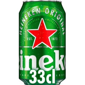 Heineken Cerveja da Holanda lata 33 cl