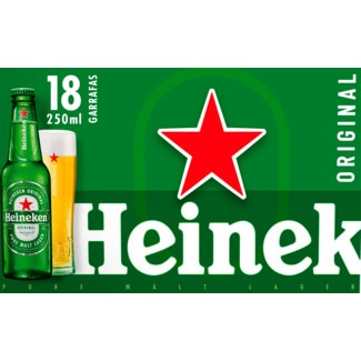 Heineken Cerveja Pack 18 garrafa 25 cl