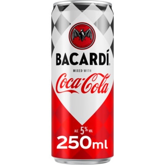 Bacardi Rum com Coca-Cola lata 25 cl