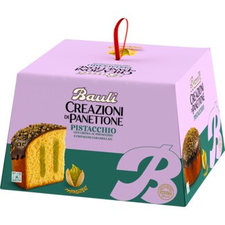 Bauli Panettone com Creme e Pistachio Caramelizado embalagem 750 g