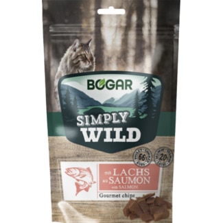 Bogar Snack para Gato Simply Wild Salmão embalagem 50 g