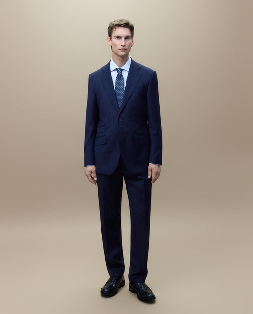 Traje de hombre raya diplomática