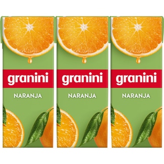 GRANINI Orangennektar 3er-Pack Kartons 200 ml