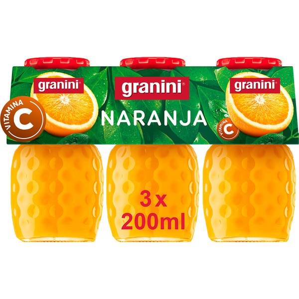 Orangennektar mit Vitamin C 3er-Pack Flaschen 200 ml (Glasbehälter)