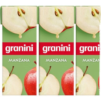 GRANINI néctar de manzana pack 3 briks 200 ml