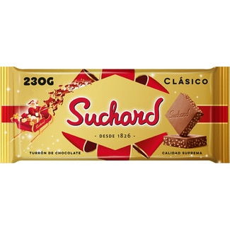 SUCHARD turrón de chocolate crujiente clásico Calidad Suprema tableta 230 g