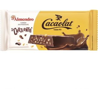 EL ALMENDRO knuspriger Cacaolat-Schokoladen-Turrón Karton 180 g
