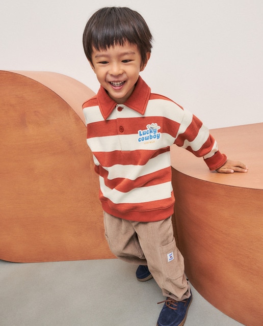 Pantalón de pana liso de niño