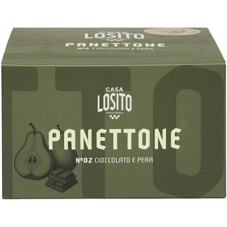 CASA LOSITO No. 02 sourdough panettone with chocolate and pear container 750 g