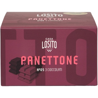 CASA LOSITO No. 5 sourdough panettone with 3 chocolates case 750 g