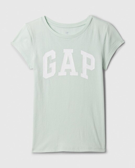 Camiseta de niña con manga corta y logo delantero