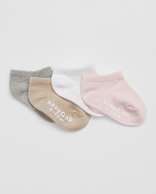 Calcetines lisos de niña de punto elástico suave