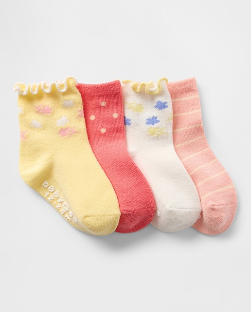 Calcetines redondos suaves y elásticos de niña