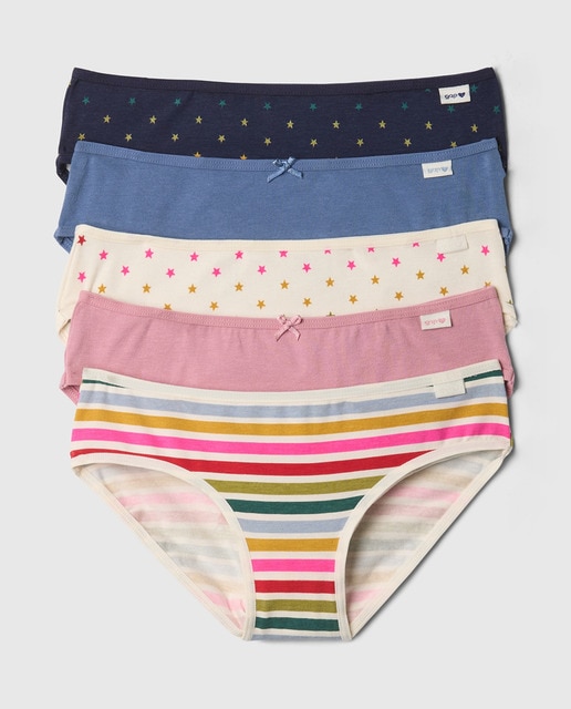 Pack cinco bragas de niña