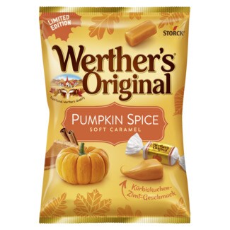 Werther's Caramelos Pumpkin Spice embalagem 180 g