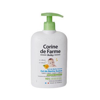 Corine de Farme Gel de Banho Extra Suave Corpo e Cabelo Pele Sensível Baby embalagem 500 ml