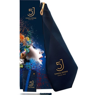 CINCO JOTAS acorn-fed 100% Iberian ham hexagonal case piece 7,5 kg with knife and apron