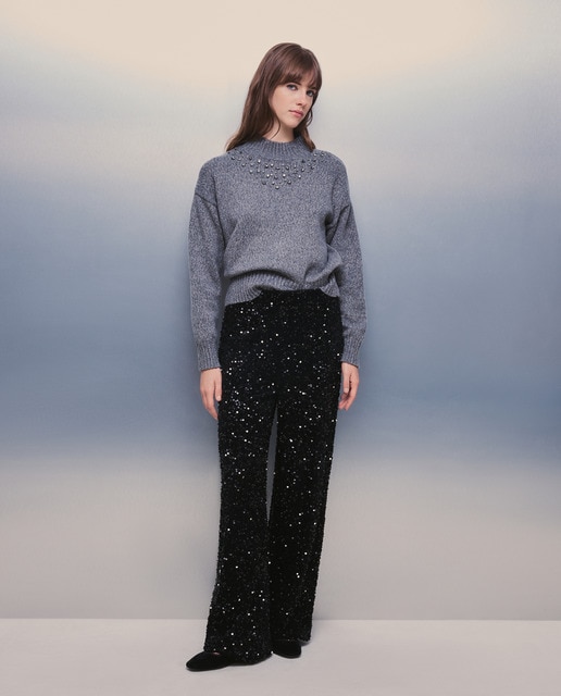Pantalón de mujer de lentejuelas