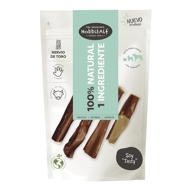 Hobbitalf – Puntas de nervio de toro para perros adultos Hobbitalf 100 g.