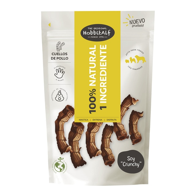Hobbitalf – Cuello de pollo para perros adultos Hobbitalf 100 g.