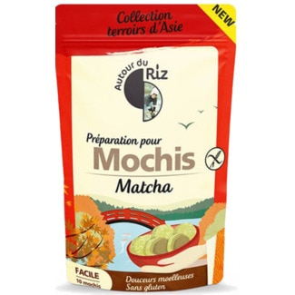 Autour du Riz Mistura Mochi Matcha embalagem 200 g