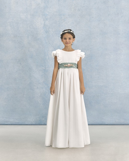 Vestido de comunión con volantes LUCIDA