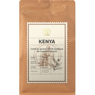 Club del Gourmet Café em Grão 100% Arábica Assado ao Natural Kenya embalagem 250 g