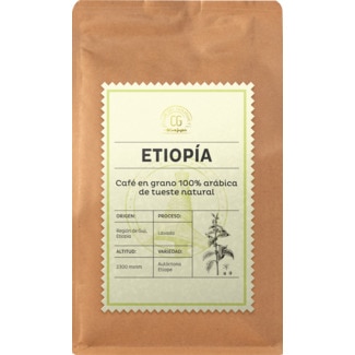 Club del Gourmet Café em Grão 100% Arábica Assado ao Natural Etiopía embalagem 250 g