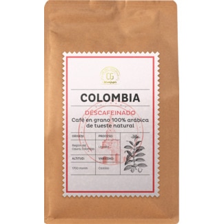 Club del Gourmet Descafeinado Café em Grão 100% Arábica Assado ao Natural Colombia embalagem 250 g