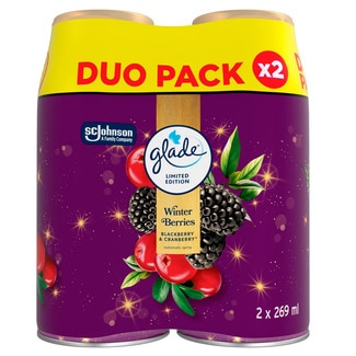 Glade Ambientador Automatic Spray Berry Festive Kiss Recarga embalagem 2 unidades