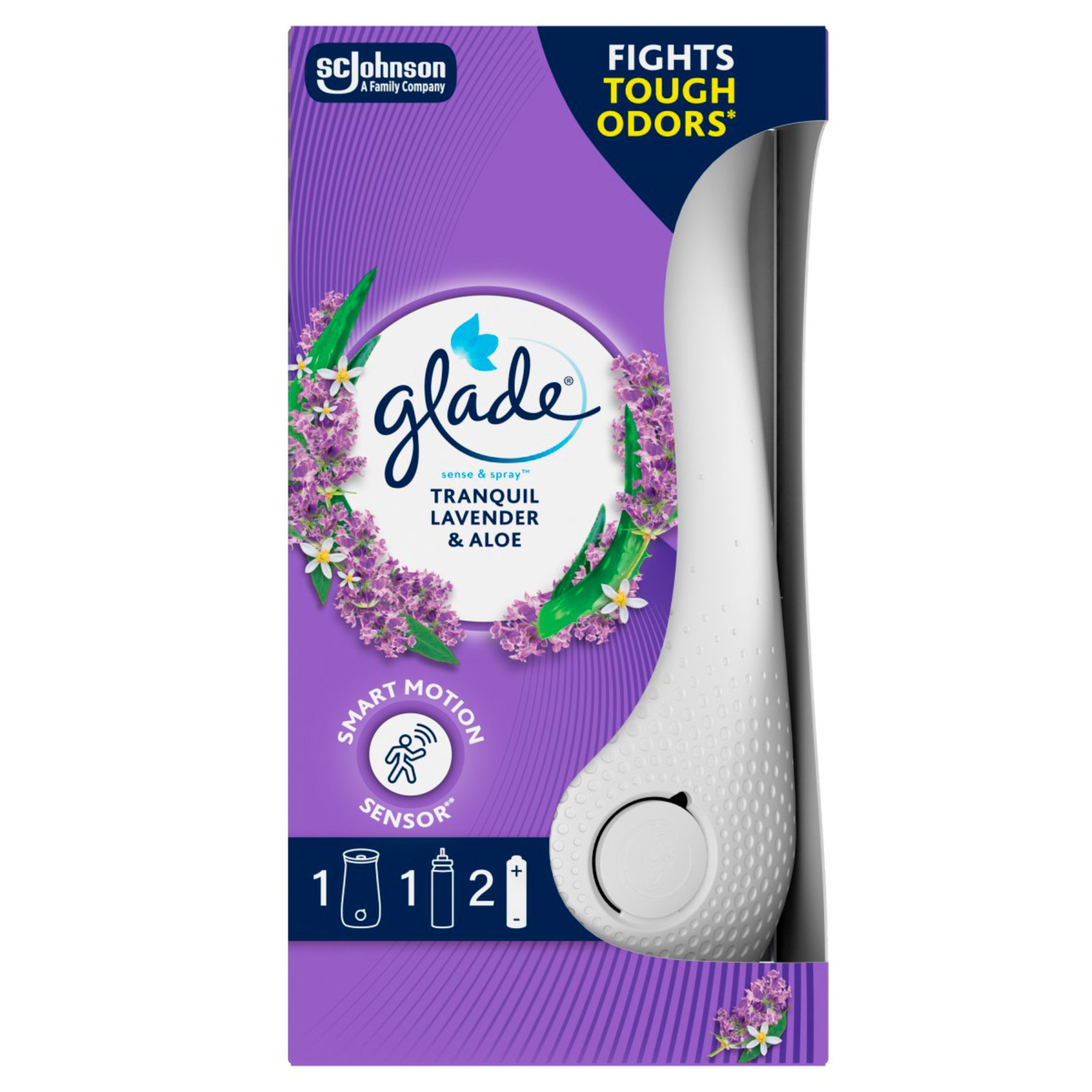 Glade Ambientador Sense & Spray Lavanda e Jasmim, 18 ml