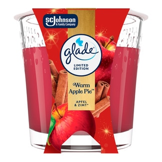 Glade Vela  Aroma Warm Apple Pie embalagem 112 g