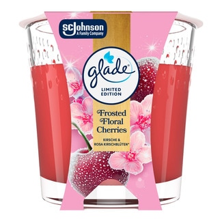 Glade Ambientador Vela Floral Cherries embalagem 112 g
