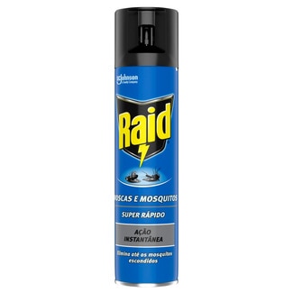Raid Insecticida Super Rápido Moscas e Mosquitos Spray 400 ml