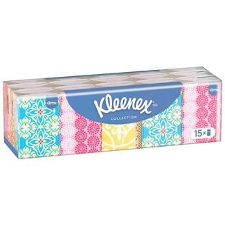 Kleenex Lenços de Bolso Collection 4 Folhas embalagem 15 unidades