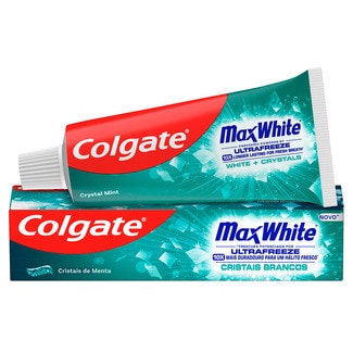 Colgate Pasta de Dentes Max White Crystal Mint embalagem 75 ml